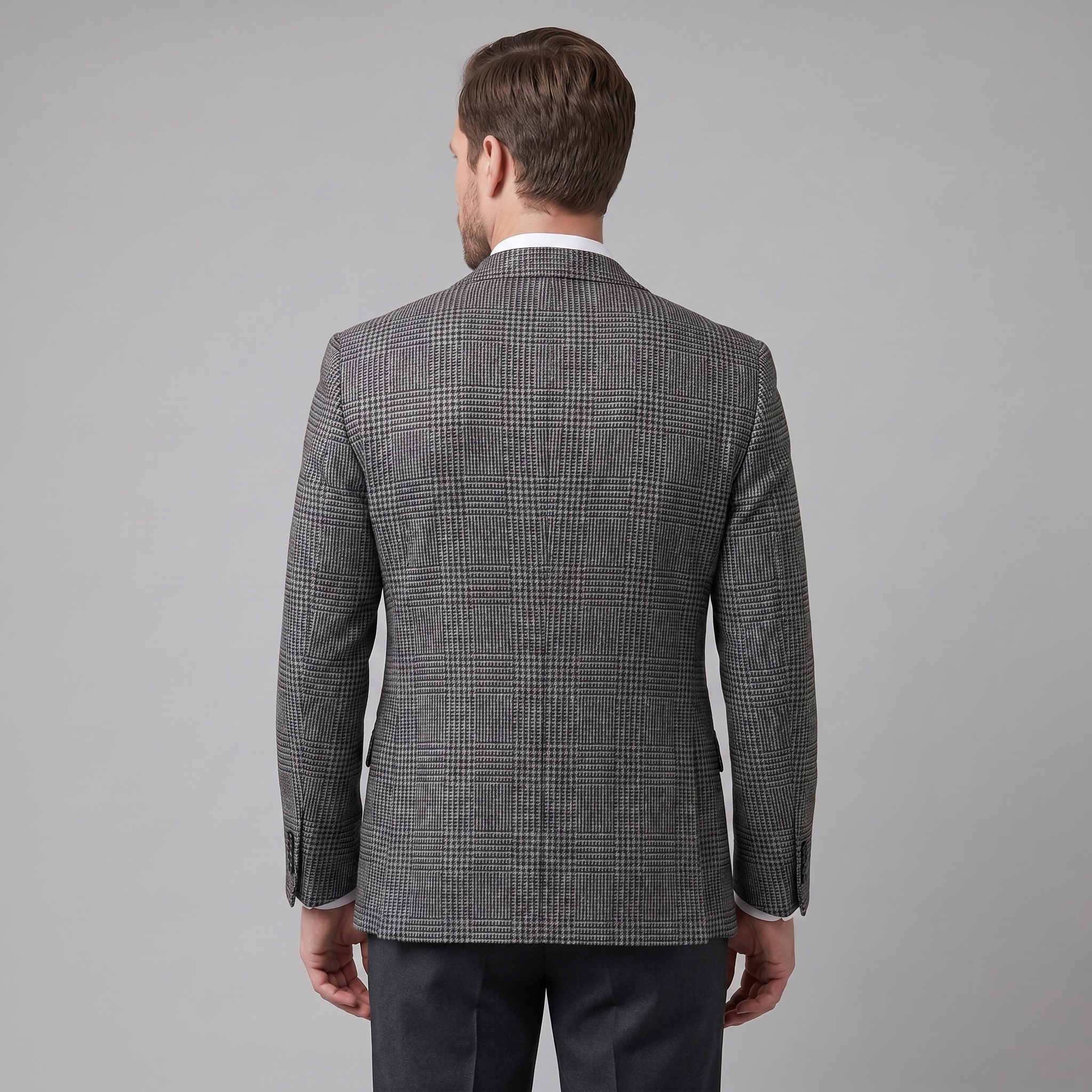 Men's Check Casual Blazer Jacket - Stylish Sport Coat