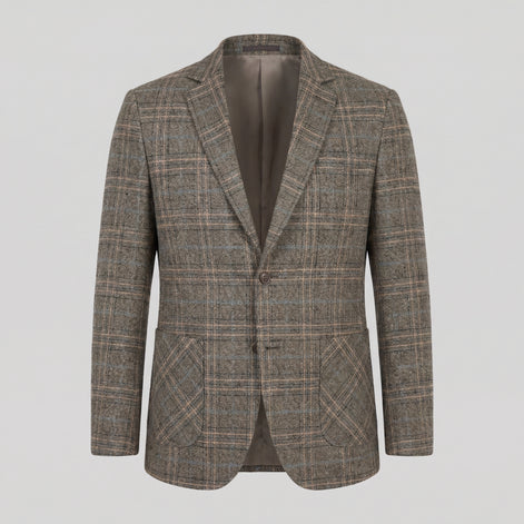 Men's Checked Blazer Jacket