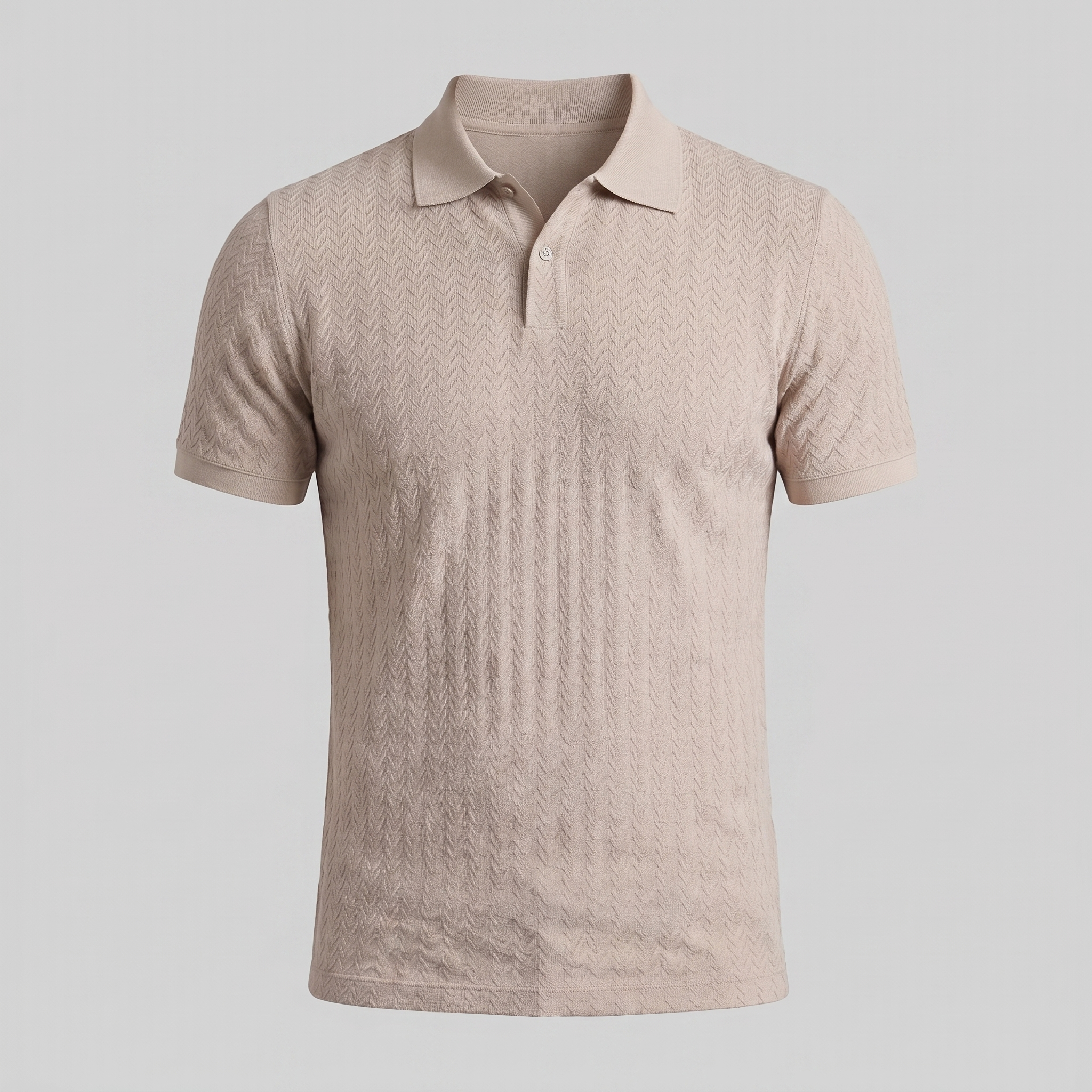 Men's Chevron Knit Polo