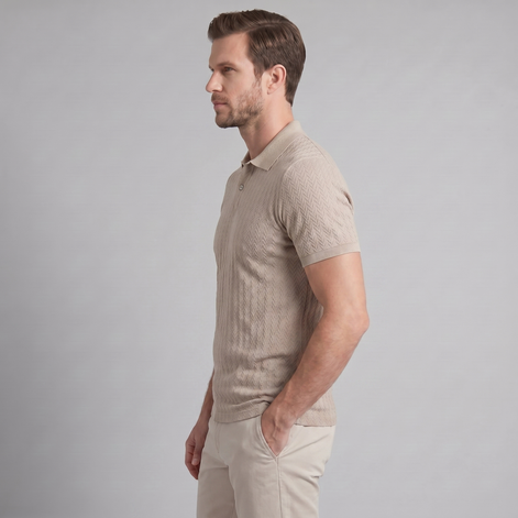 Men's Chevron Knit Polo