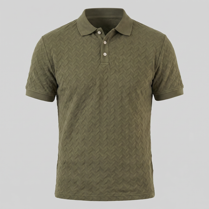 Men's Chevron Knit Polo