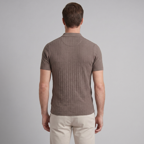 Men's Chevron Knit Polo