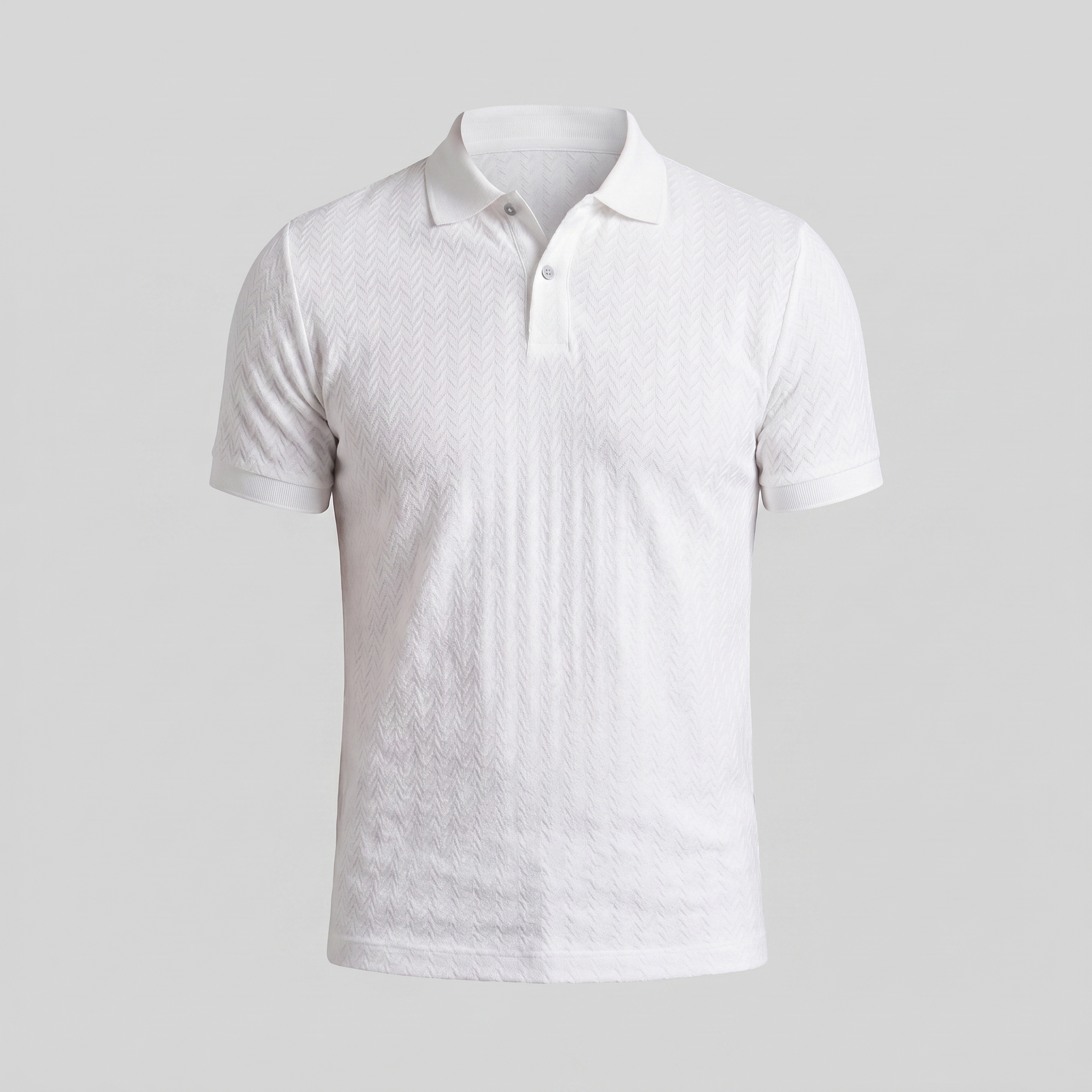Men's Chevron Knit Polo
