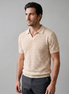 Men's Chevron Open-Knit Polo