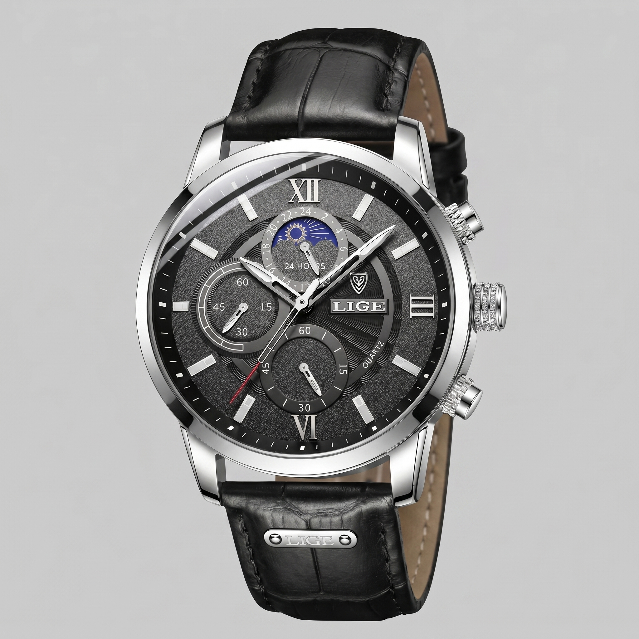 Men's Chronograph Moon Phase Dress Watch