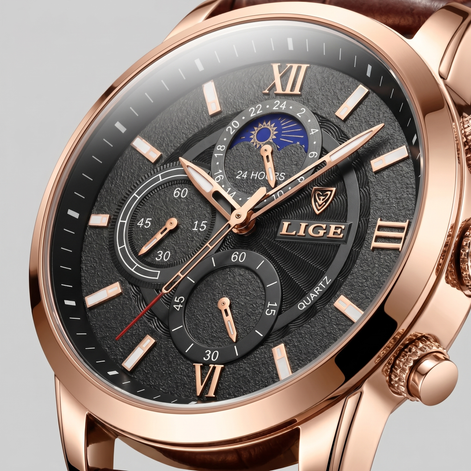 Men's Chronograph Moon Phase Dress Watch