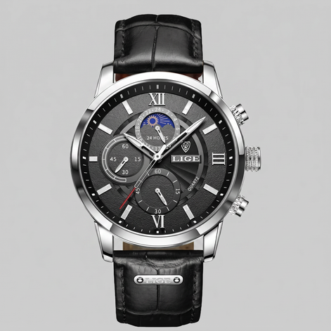 Men's Chronograph Moon Phase Dress Watch