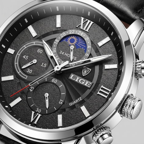 Men's Chronograph Moon Phase Dress Watch