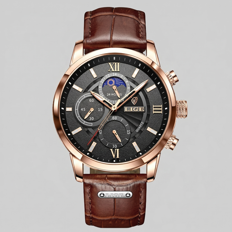 Men's Chronograph Moon Phase Dress Watch