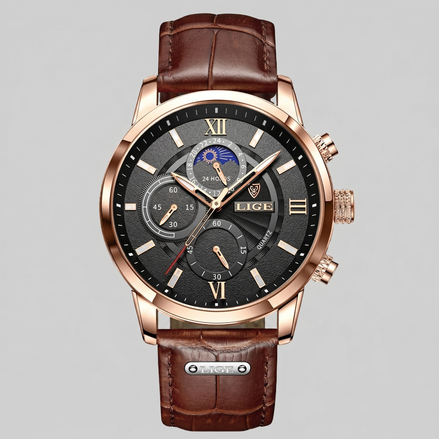 Men's Chronograph Moon Phase Dress Watch
