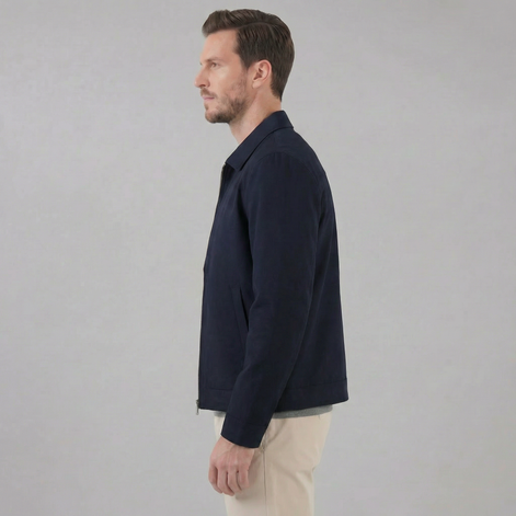 Men's Classic Collar Mid-Season Jacket