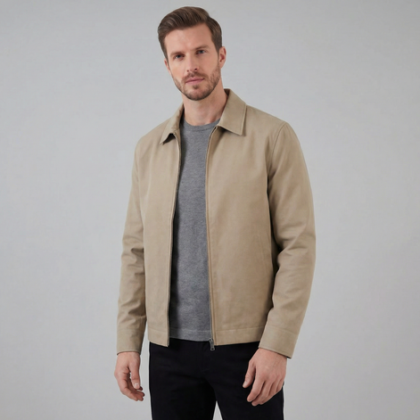 Men's Classic Collar Mid-Season Jacket