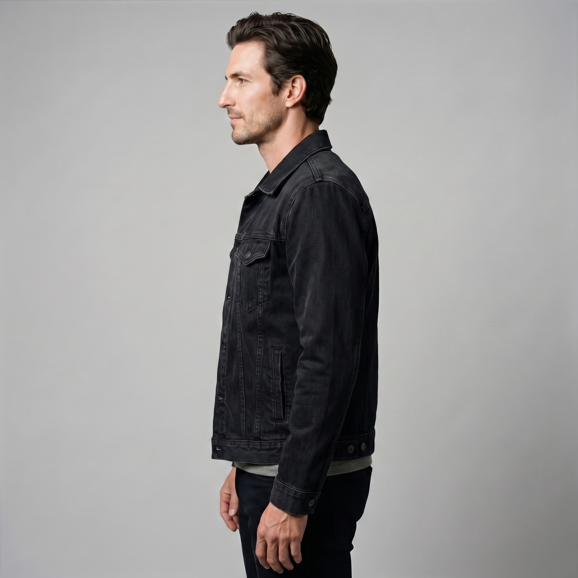 Men's Classic Fit Denim Jacket for Everyday Wear