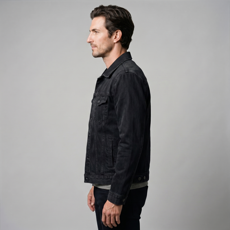 Men's Classic Fit Denim Jacket for Everyday Wear