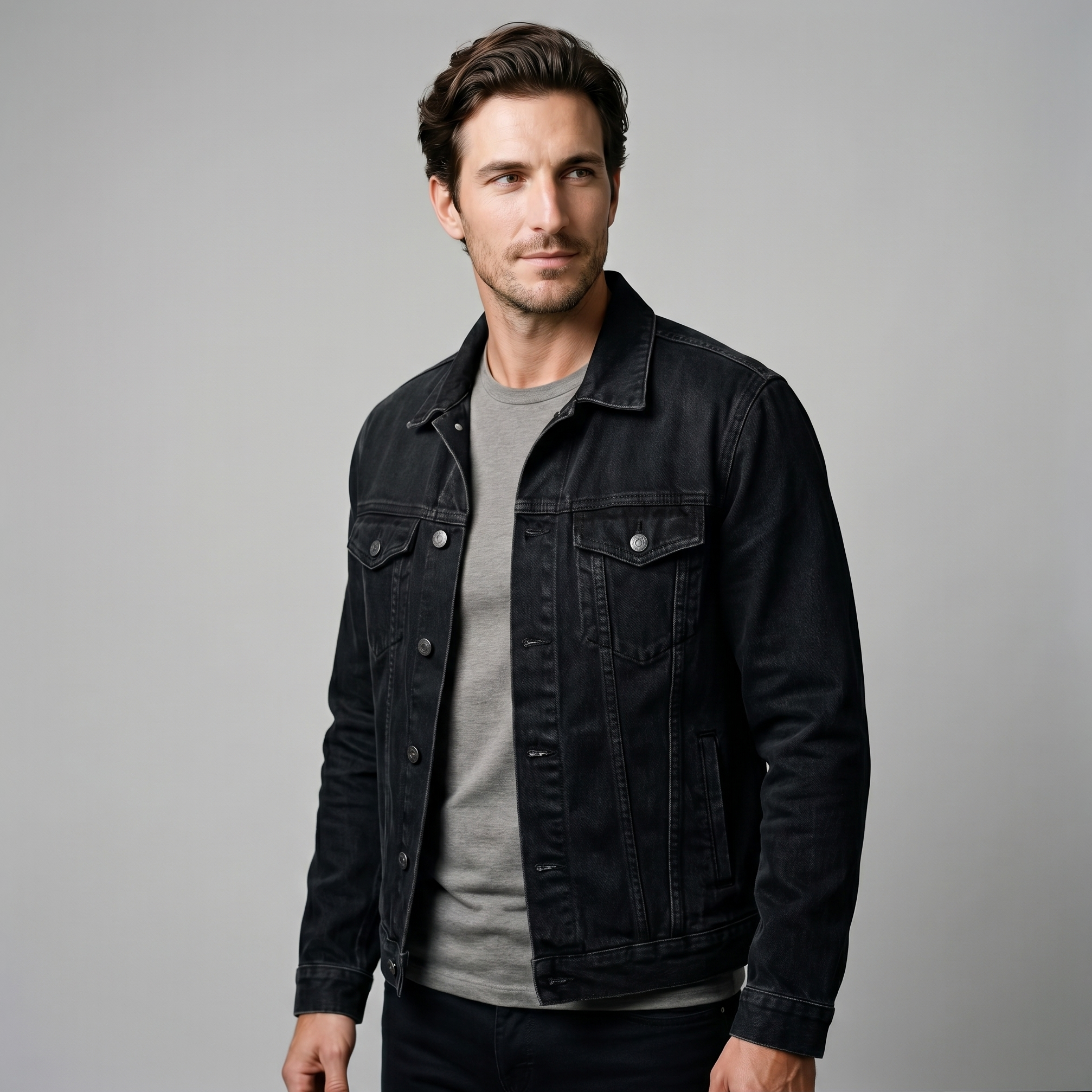 Men's Classic Fit Denim Jacket for Everyday Wear
