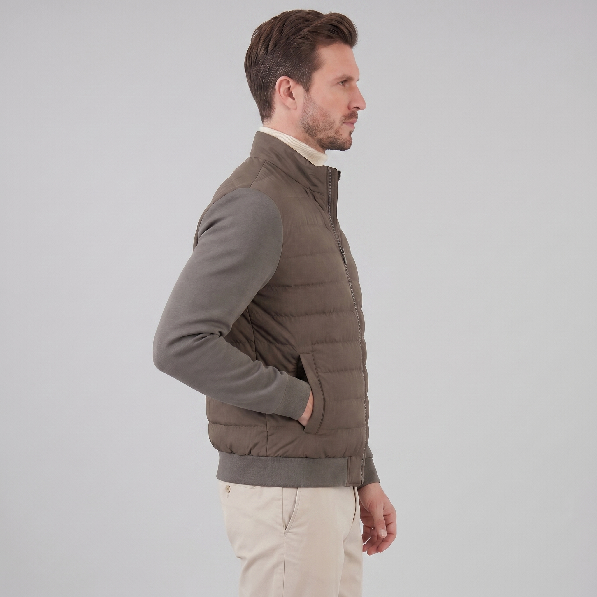 Men's Classic Hybrid Bomber Jacket