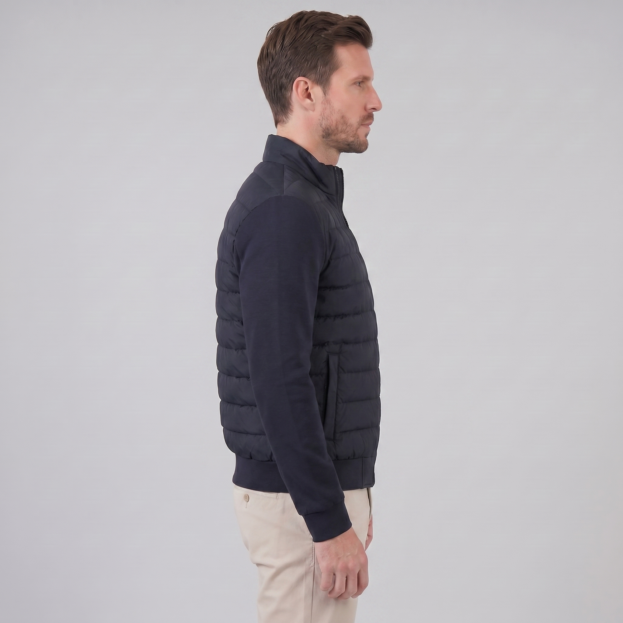 Men's Classic Hybrid Bomber Jacket