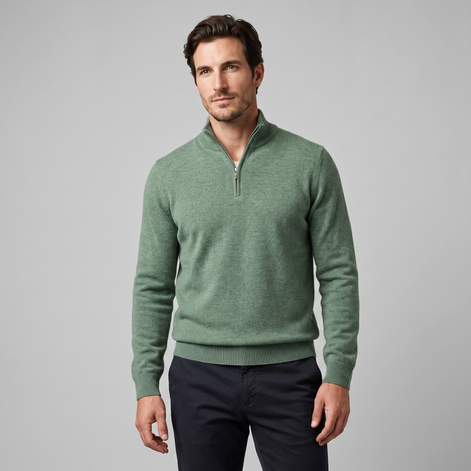 Men's Comfortable Half-Zip Sweater