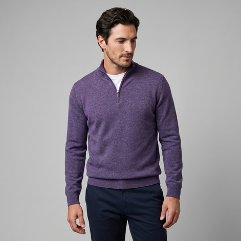 Men's Comfortable Half-Zip Sweater