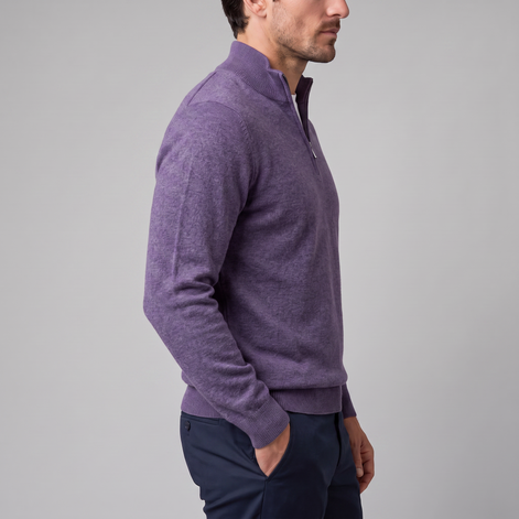 Men's Comfortable Half-Zip Sweater
