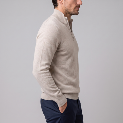 Men's Comfortable Half-Zip Sweater