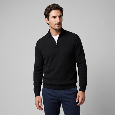 Men's Comfortable Half-Zip Sweater