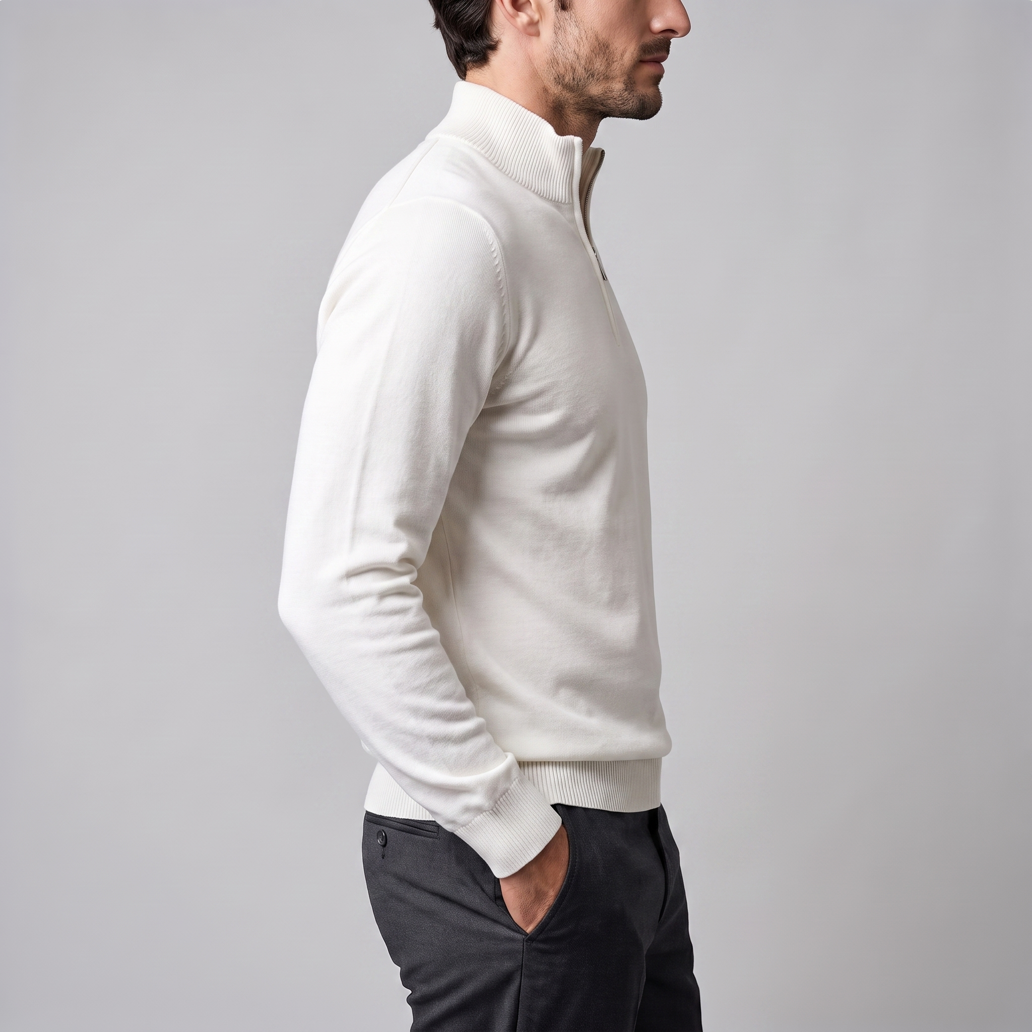 Men's Comfortable Half Zip Sweater