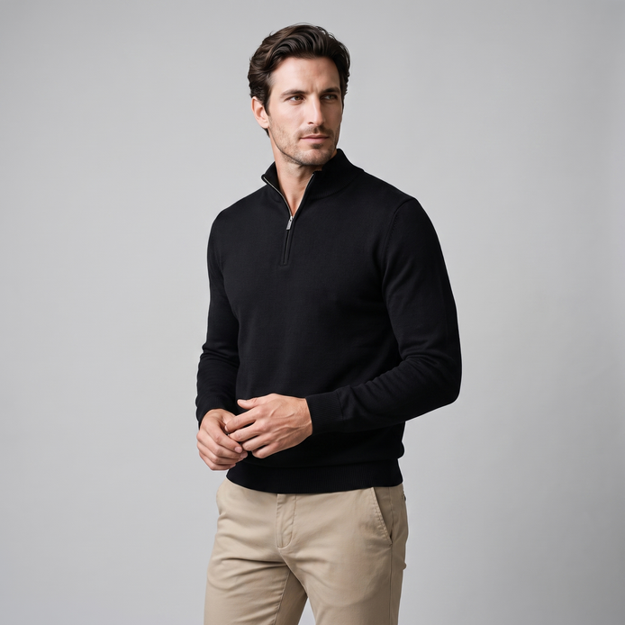 Men's Comfortable Half Zip Sweater