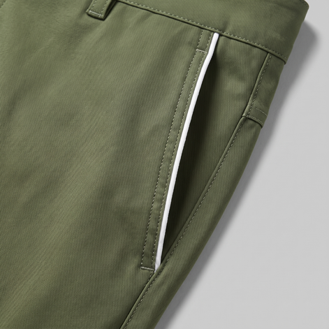 Men's Contrast Piping Chino Shorts