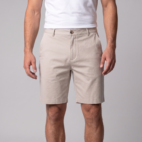 Men's Contrast Piping Chino Shorts