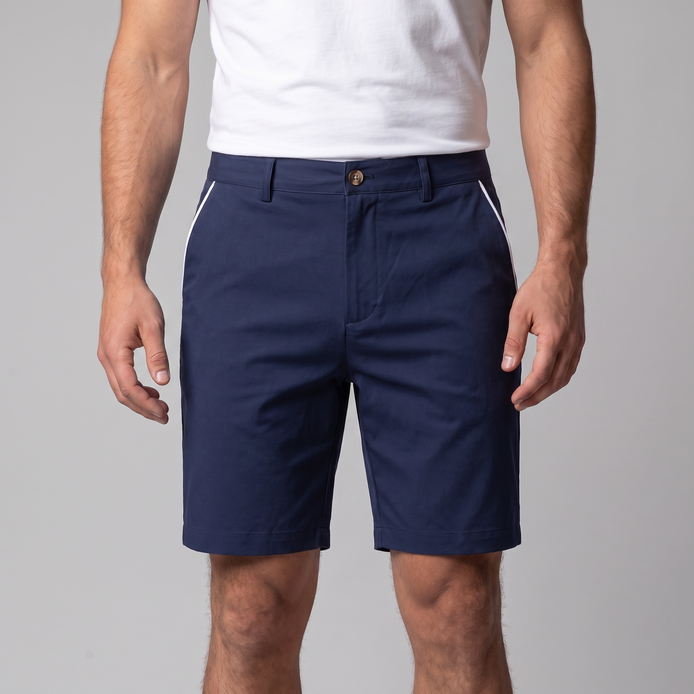 Men's Contrast Piping Chino Shorts