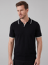 Men's Contrast Trim Knit Polo