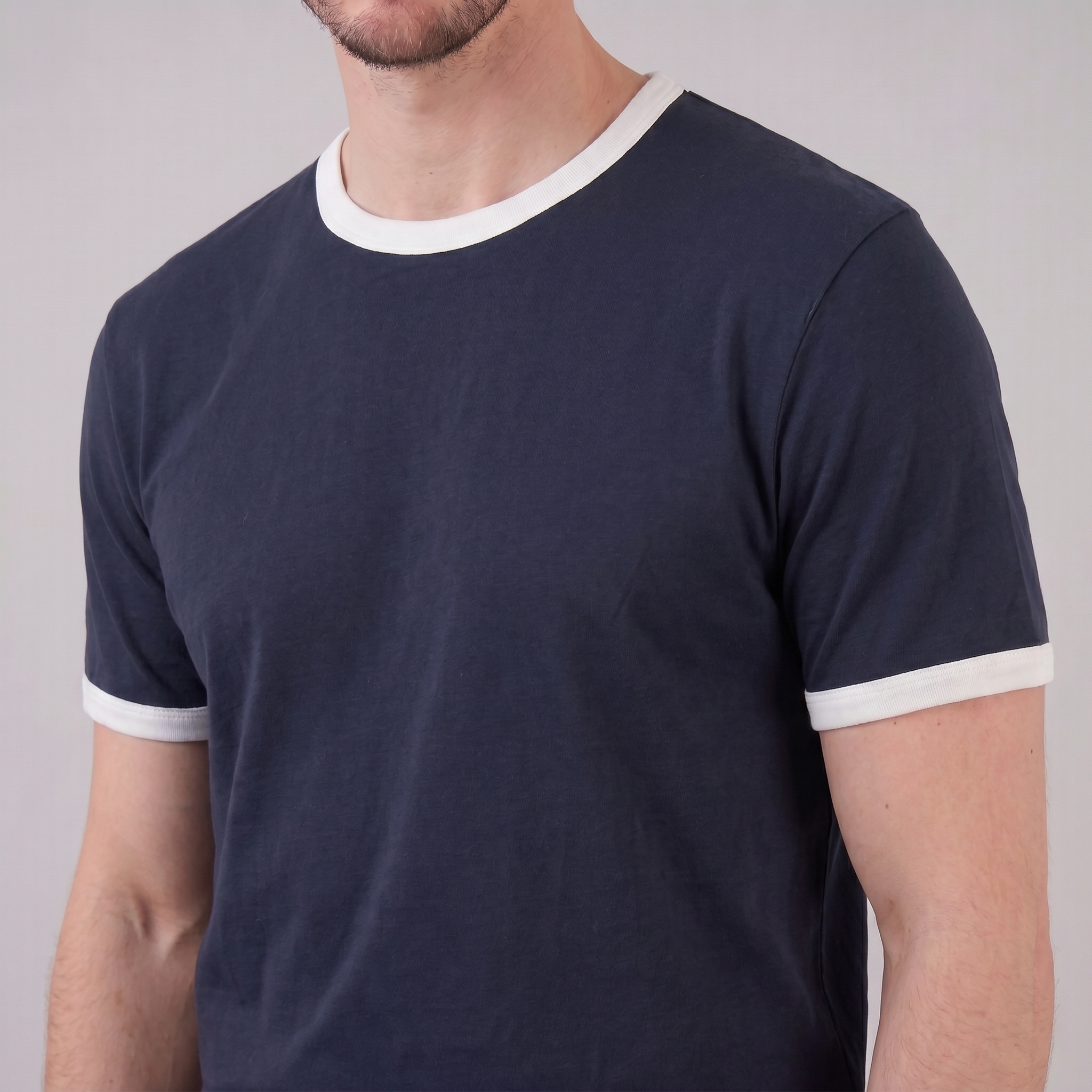 Men's Contrast Trim Ringer T-Shirt