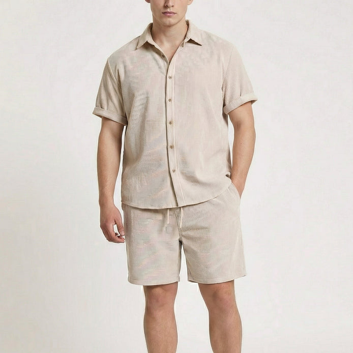Men's Corduroy 2-Piece Outfit Set