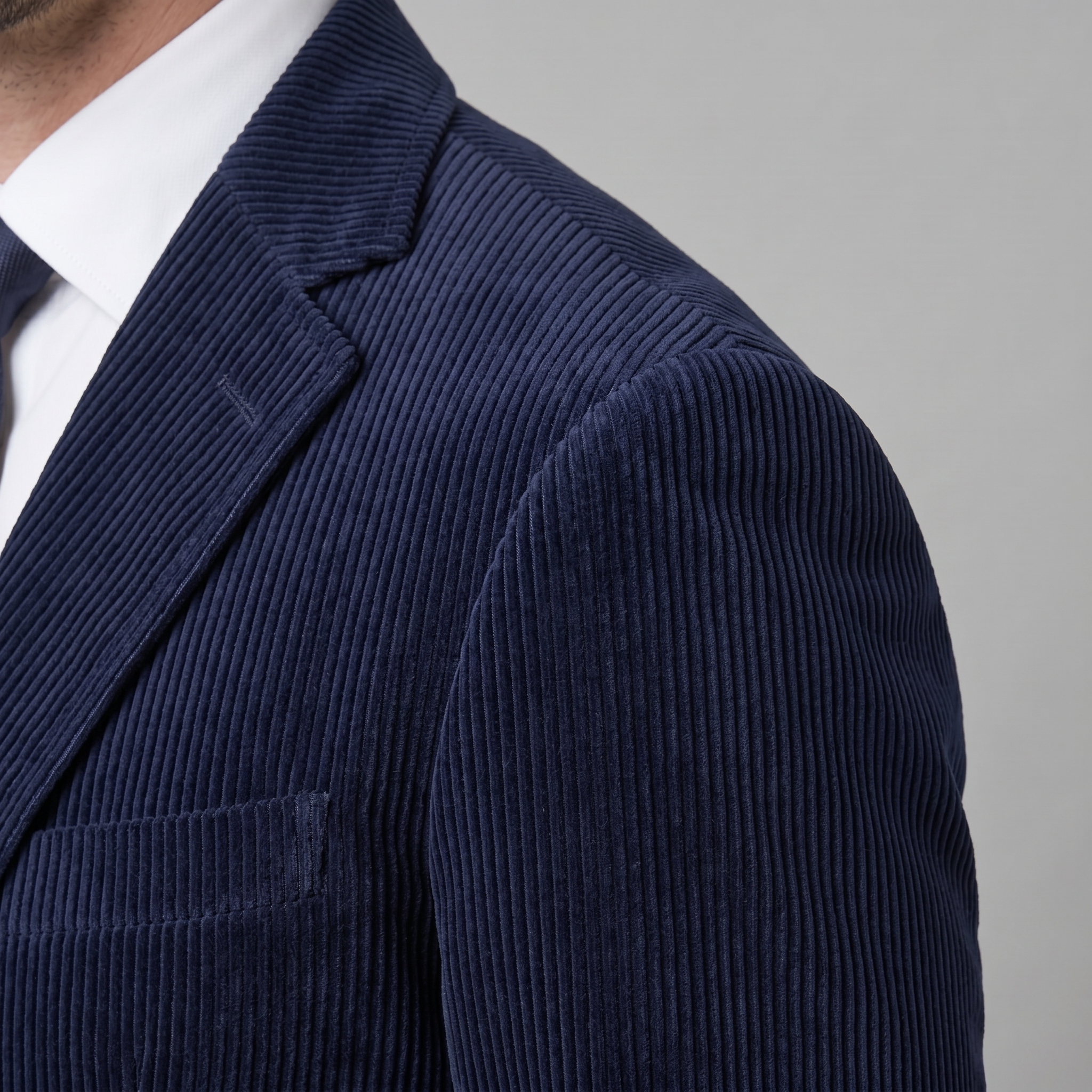 Men's Corduroy Blazer Jacket with Matching Vest