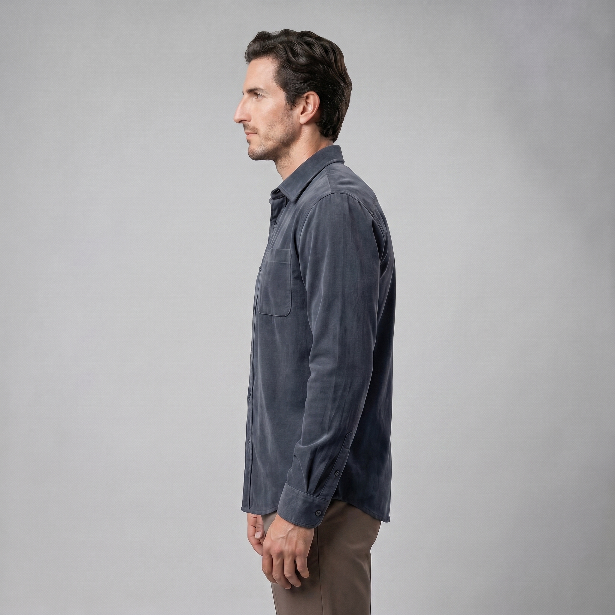 Men's Corduroy Long Sleeve Casual Shirt