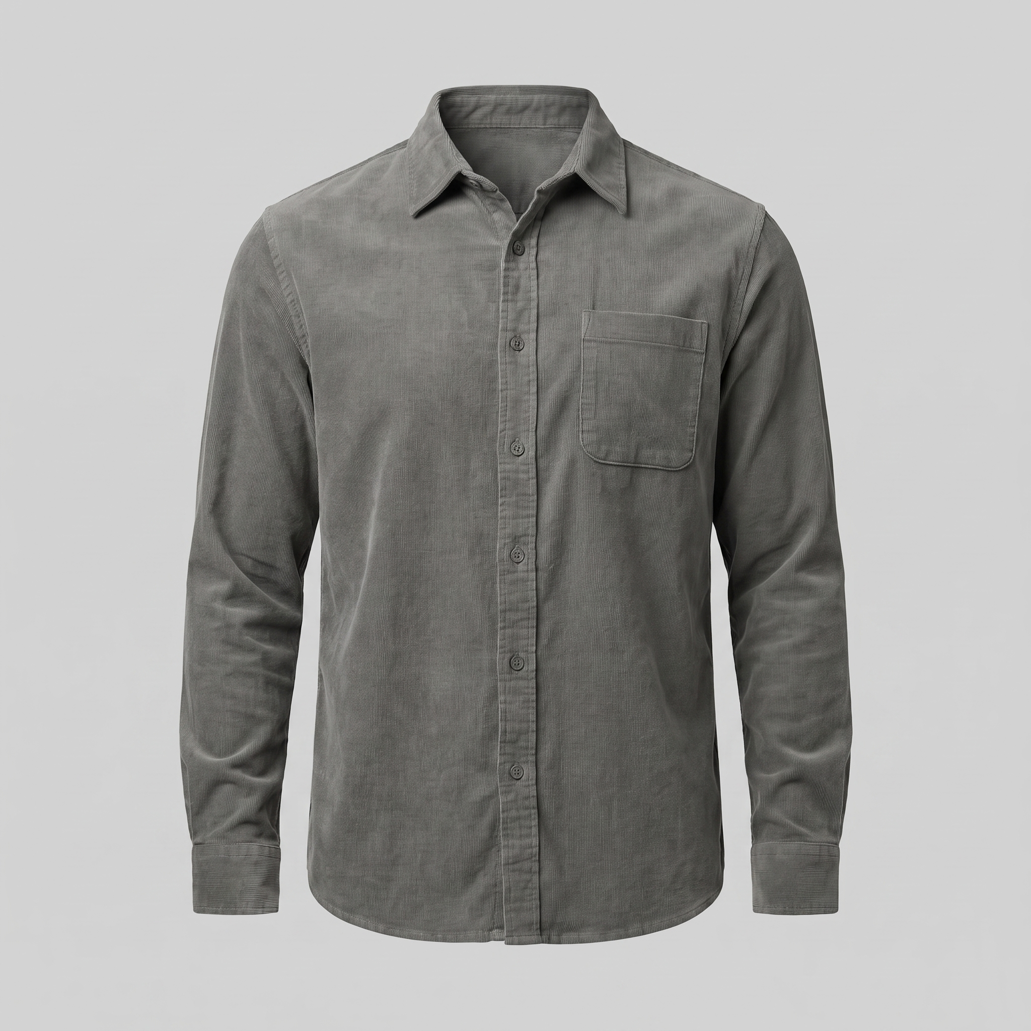 Men's Corduroy Long Sleeve Casual Shirt