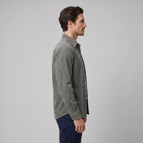 Men's Corduroy Long Sleeve Casual Shirt