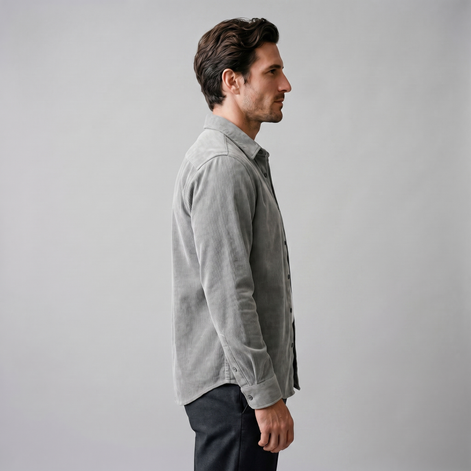 Men's Corduroy Long Sleeve Casual Shirt