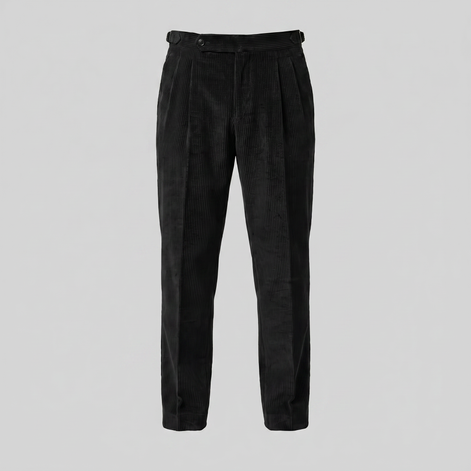 Men's Corduroy Pleated Trousers