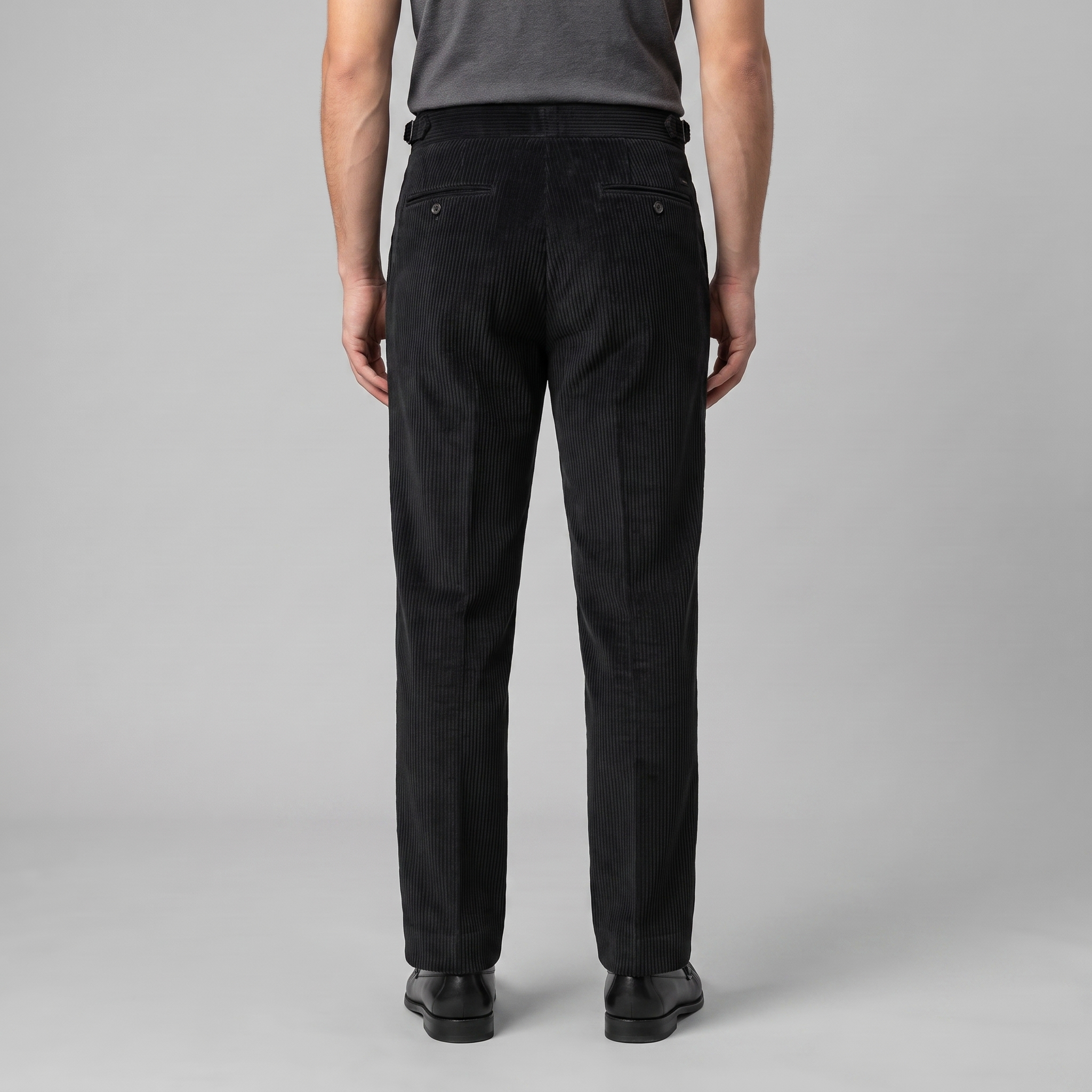 Men's Corduroy Pleated Trousers