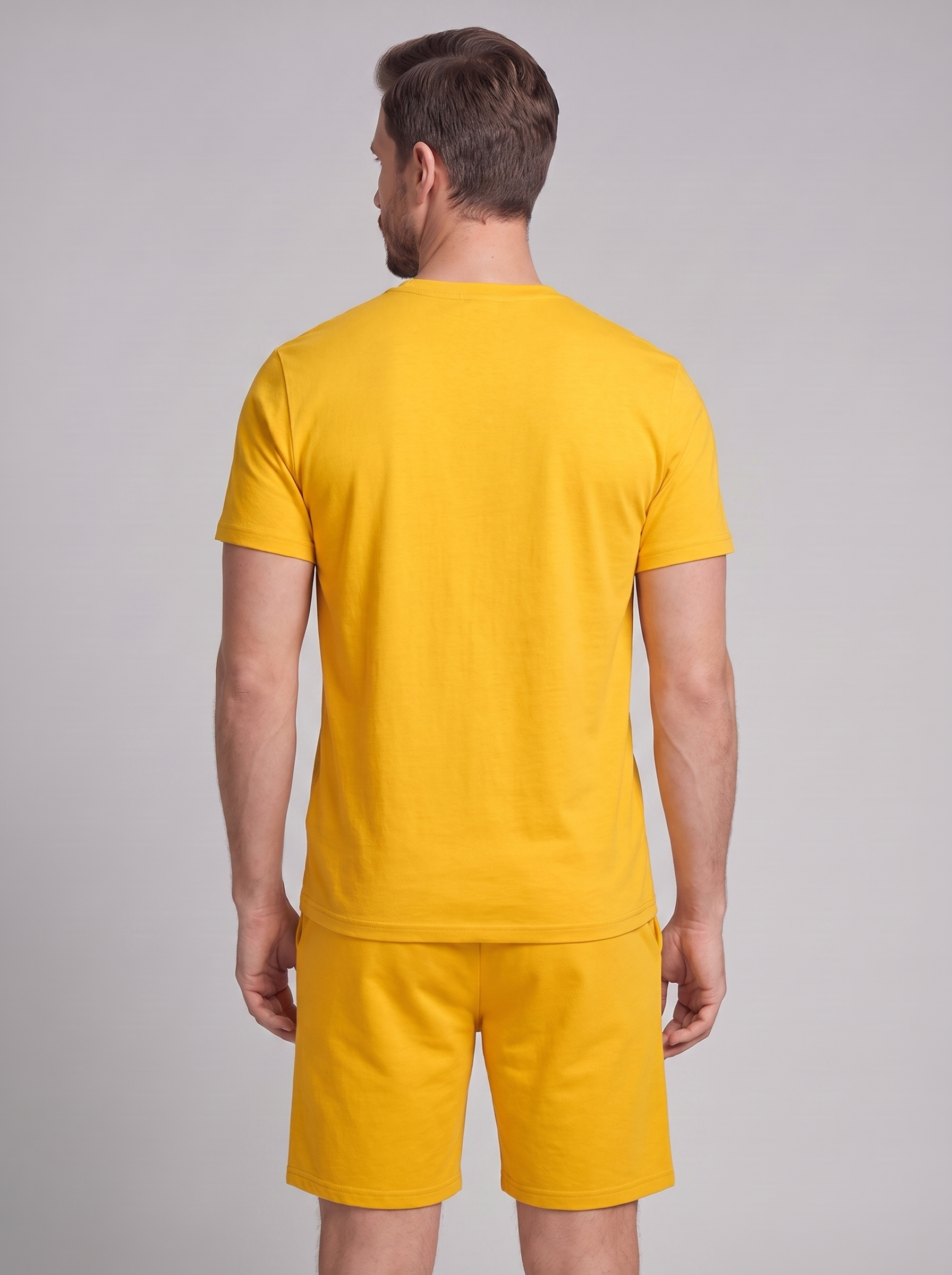 Men's Cotton Blend T-Shirt and Shorts Co-Ord Set