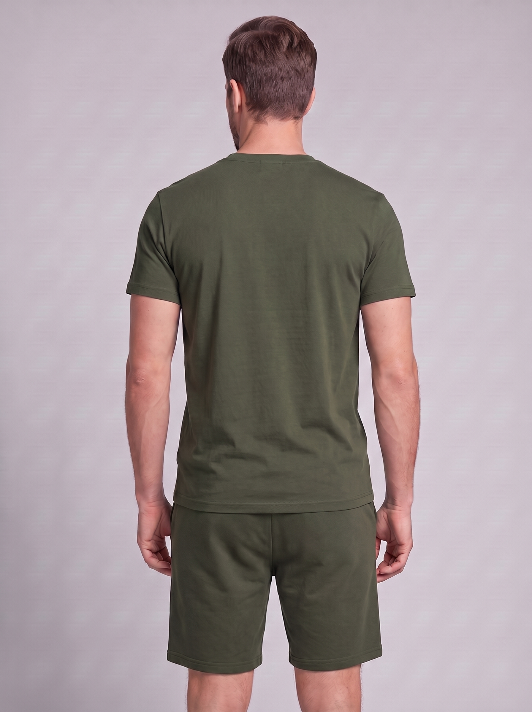 Men's Cotton Blend T-Shirt and Shorts Co-Ord Set