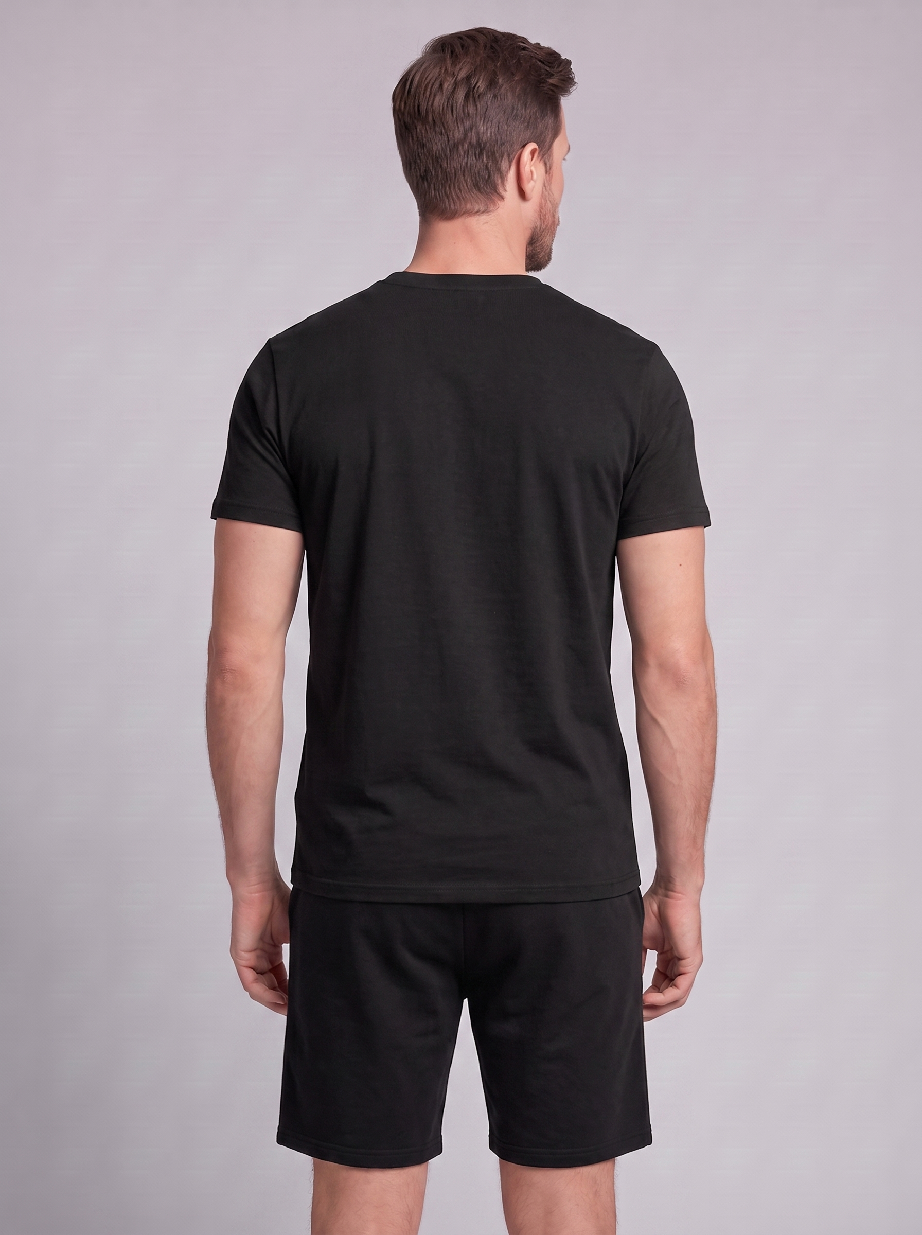 Men's Cotton Blend T-Shirt and Shorts Co-Ord Set