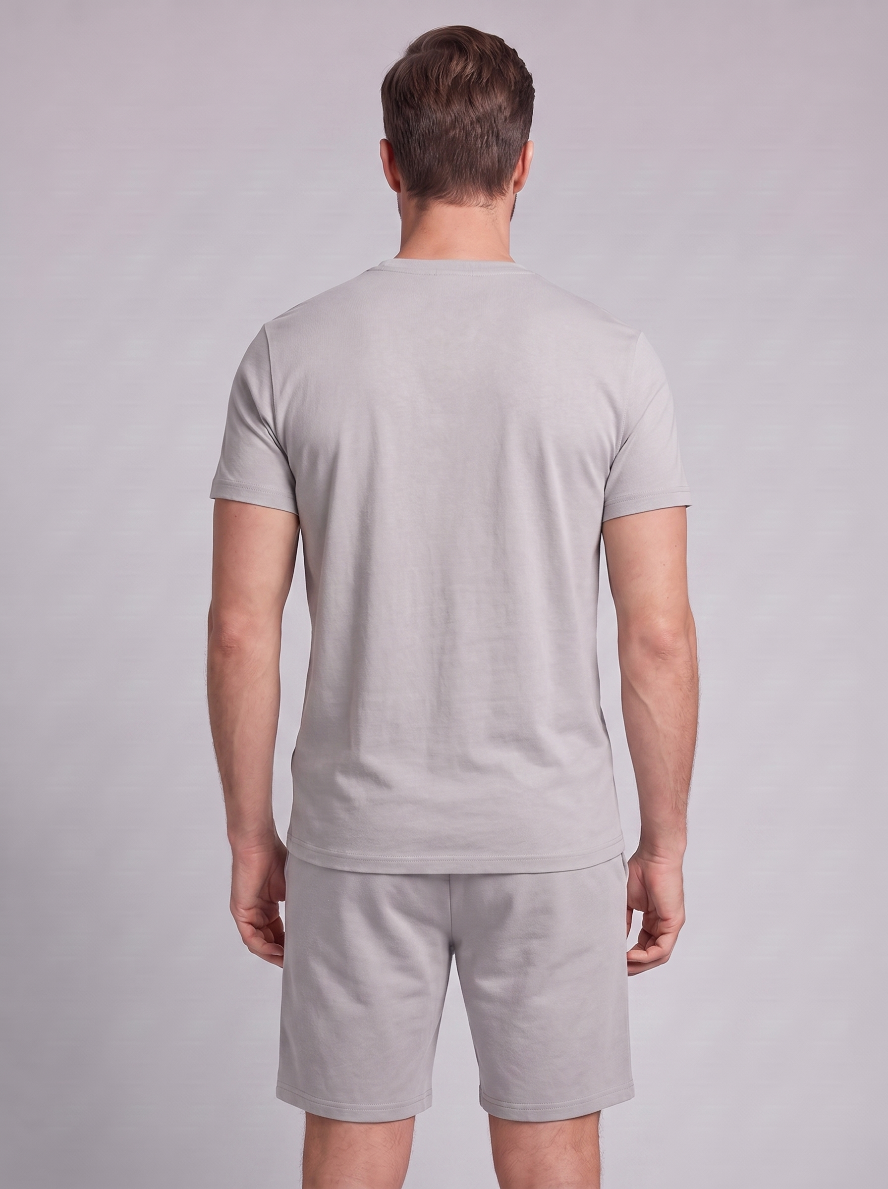 Men's Cotton Blend T-Shirt and Shorts Co-Ord Set