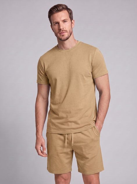 Men's Cotton Blend T-Shirt and Shorts Co-Ord Set
