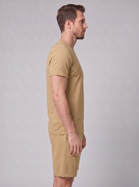 Men's Cotton Blend T-Shirt and Shorts Co-Ord Set
