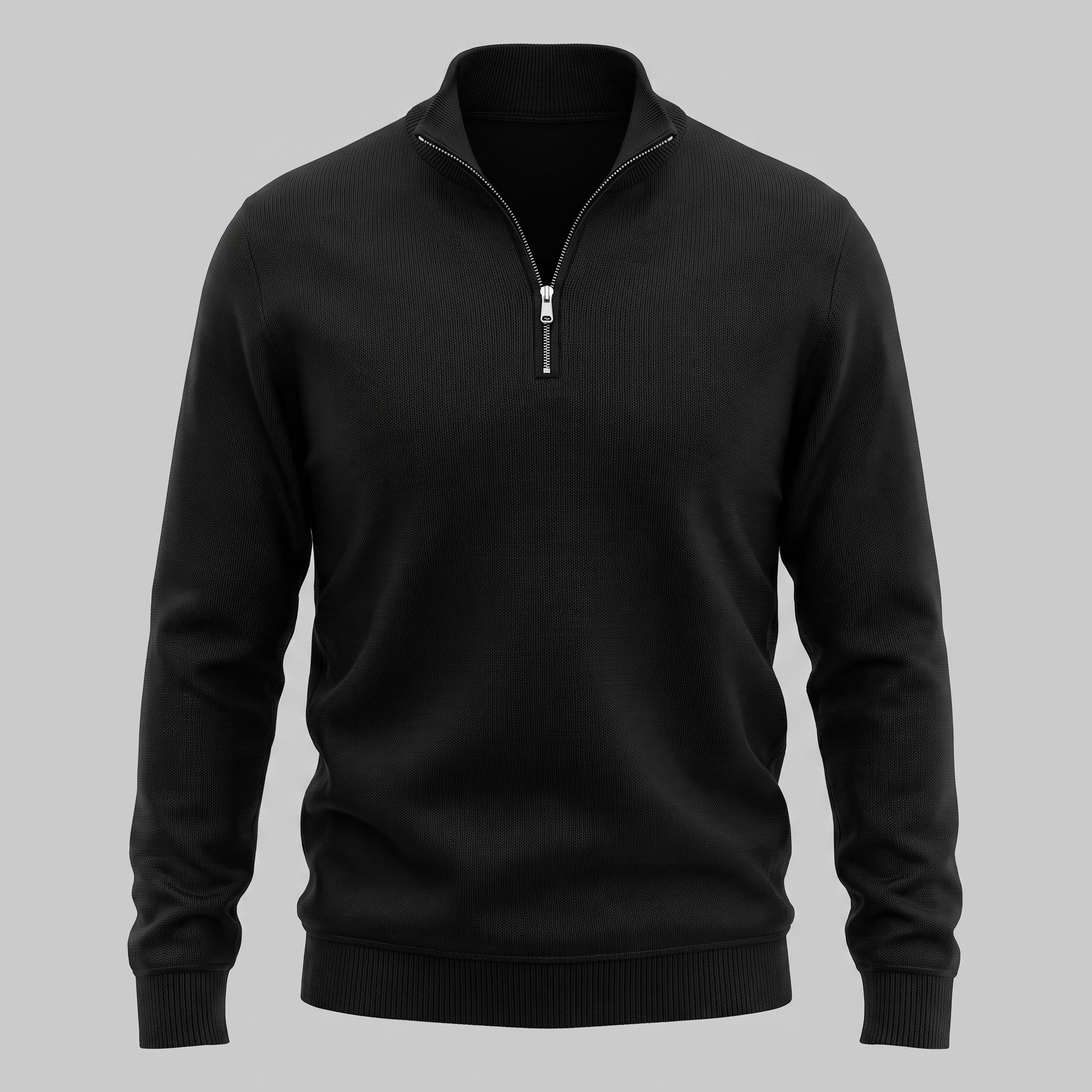 Men's Cotton Half-Zip Sweater