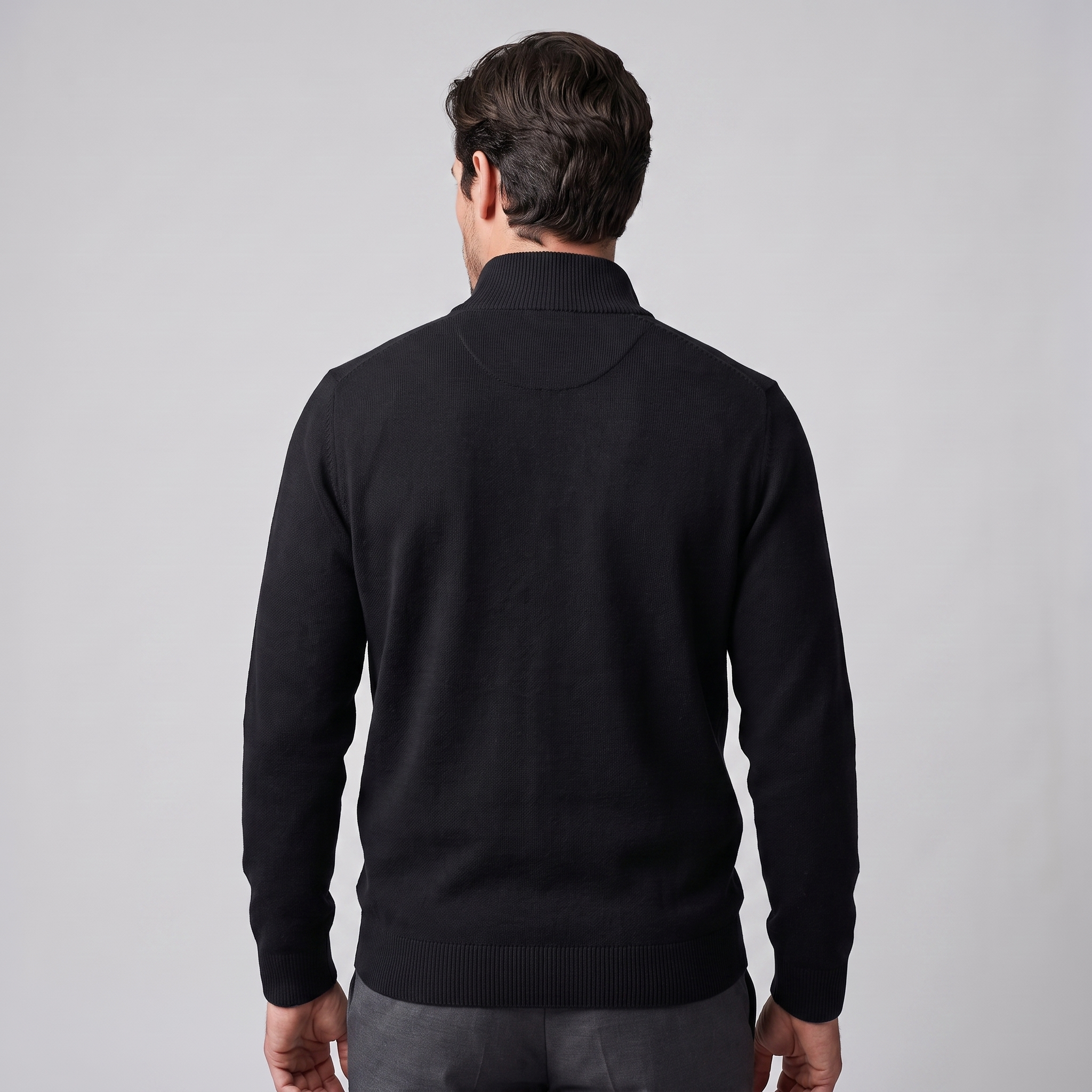 Men's Cotton Half-Zip Sweater