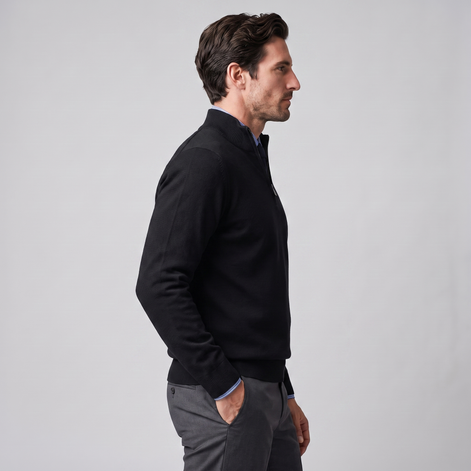 Men's Cotton Half-Zip Sweater